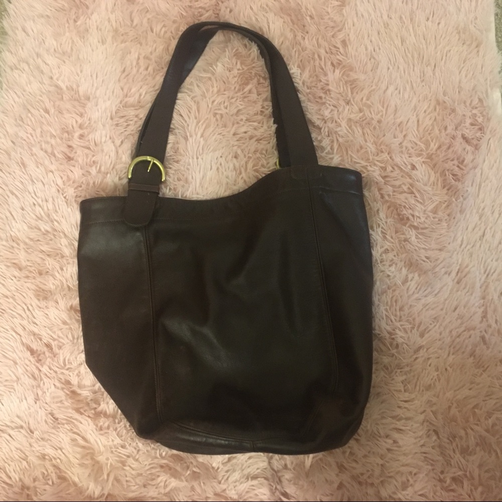 Coach Leatherware Large Dark Brown Tote